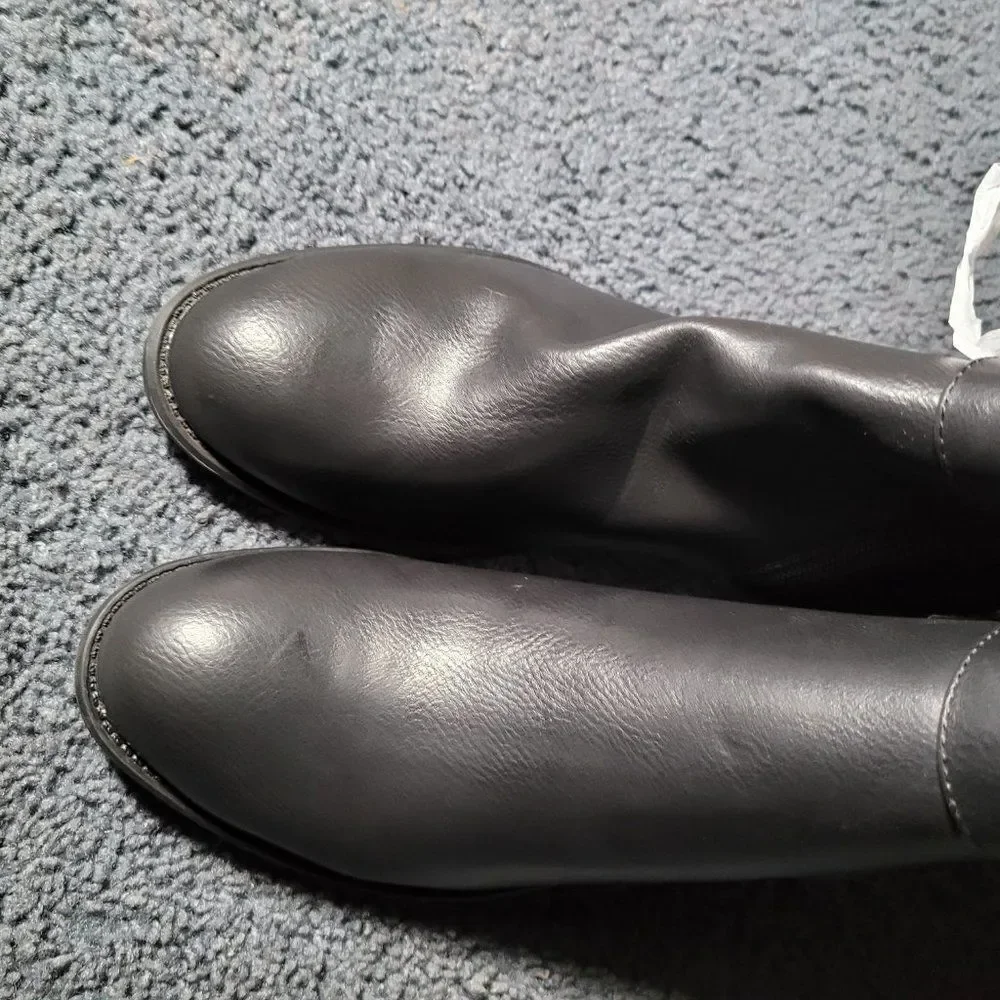 Chaps Womens Rhiannan-W Brown Riding Boots Sz 7.5